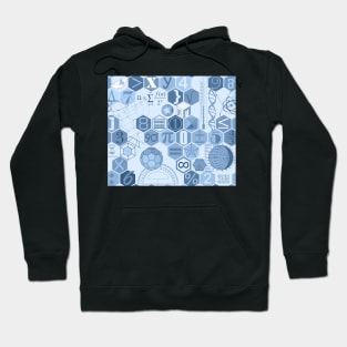 Math in color (navy) Hoodie